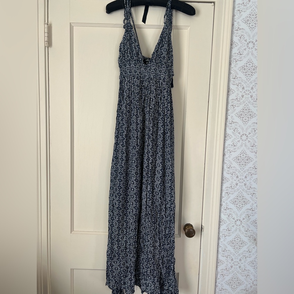 Lulu's Black and White Maxi Dress